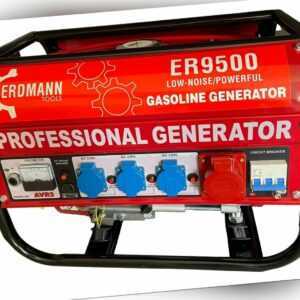 Generator Benzin Notstromaggregat Strom Notstrom Aggregat 2500W 35Kg 12L 3x230V