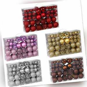 Weihnachtskugeln Christbaumkugeln Weihnachtsdeko 100er Set Weihnachtsschmuck