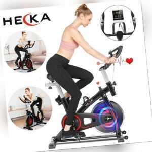 Heimtrainer LCD Indoor Cycling Fitness Bike Fahrrad Trimmrad Hometrainer 150 KG