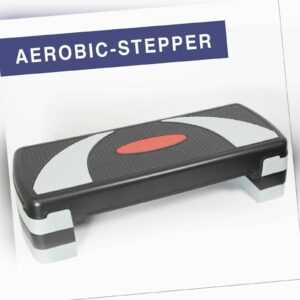 Aerobic Steppbrett Höhenverstellbar 3-Stufen Stepper Fitnesstrainer Stepboard