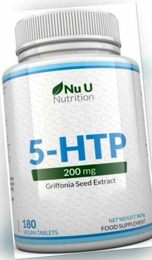 5-HTP Griffonia-Extrakt 200 mg hochdosiert - 6-Monats-Versorgung - 180 Tabletten