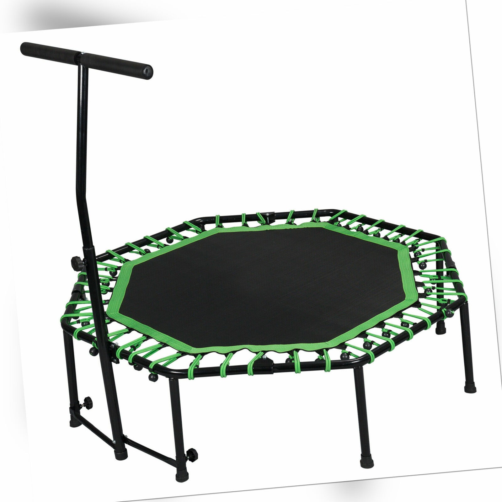 Fitness Trampolin Sport Leise Mini Indoor Outdoor Griff Seilfederung Jumping