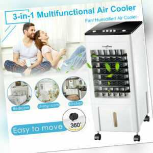 Mobiler Luftkühler Luftbefeuchter Ventilator Aircooler 3in1 Klimagerät Lüfter