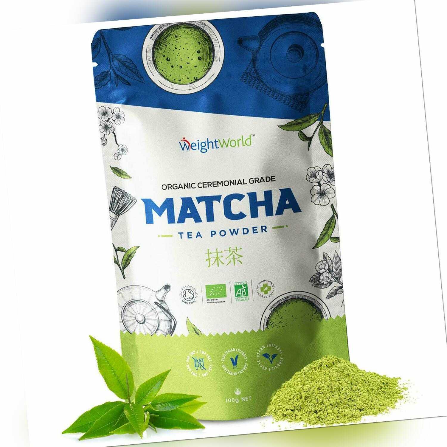 Bio Matcha Pulver - Original Green Tea aus Japan - 100g Gr?ntee f?r Smoothies