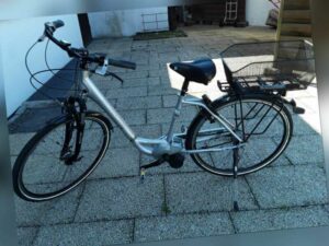 E-Bike Kalkhoff Agattu  in der Farbe Silber mit Rücktrittbremsen - Gebraucht!