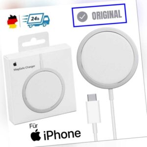 Original Apple iPhone 13 MagSafe Ladegerät Kabellos Magnetisch Lader 12 Pro Max