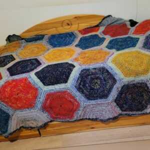 Grannysquare Decke, Bohemian, Kuscheldecke, Tagesdecke, ca
