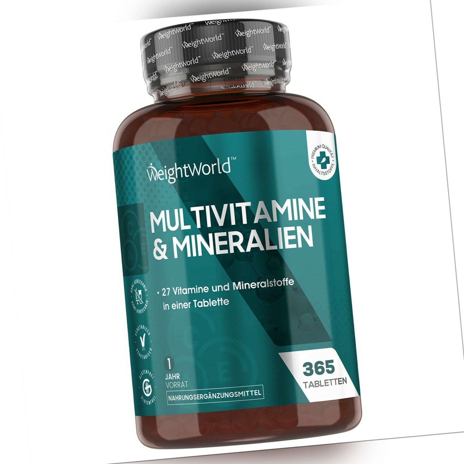 Vitamine & Mineralien A-Z - 365Tabletten - haben 27 Multivitamine & Mineralstoff