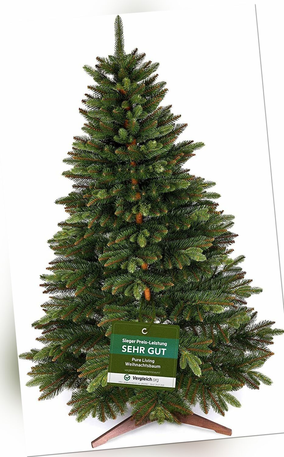 Weihnachtsbaum Christbaum Tannenbaum Kunstbaum künstlicher Holzständer180cm