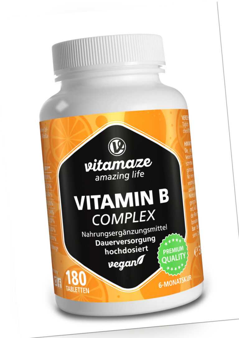 (499,17€/kg) Vitamin B Komplex Tabletten hochdosiert vegan Biotin Folsäure