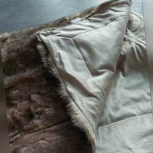 Qvc Mont Chalet Premium Wendeplaid beige taupe