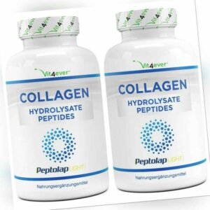 Kollagen - 480 Kapseln 1500mg / Tag - 100% Rinder Collagen Hydrolysat Peptide
