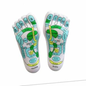 MAXIMEX Fußreflex Zonen Massage Socken Größe M Fuß Sohlen Wohl Befinden Punkte