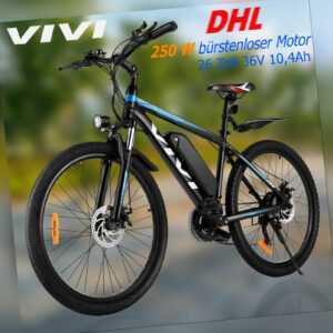 26" Elektrofahrrad Mountainbike E-Bike Motor 7/21Gang Shimano Pedelec Fahrrad