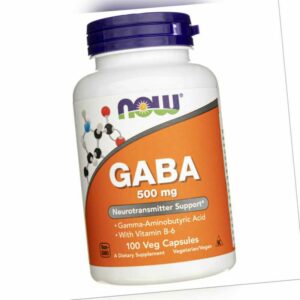 NOW FOODS GABA 500 mg 100 Kapseln