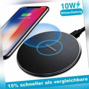 Wireless Charger Qi Ladegerät Induktive Ladestation Kabellos Iphone Samsung NEU