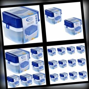 XL Luftentfeuchter Set Box mit 2x400g Granulat 1-12 Boxen 1,8L Raum Entfeuchter