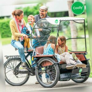Coolly® Modell F. Das E-Bike der nächsten Generation. Für Familien (E-Rikscha)