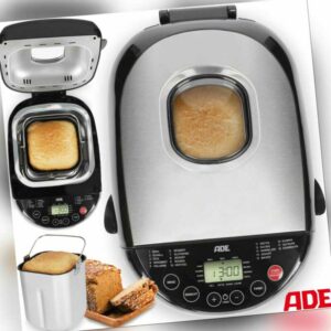 ADE Brotbackautomat Brotbackmaschine Brotbackofen Brotbäcker Edelstahl Timer NEU