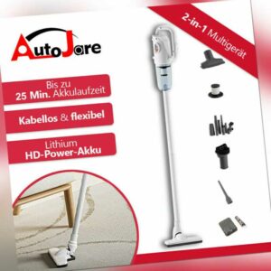 Akku Staubsauger Beutellos Kabellos Zyklon Bodensauger Handsauger 2in1 NEU