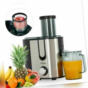 AREBOS Entsafter Saftpresse Edelstahl Presse Saft Slow Juicer Frucht Obst 800W