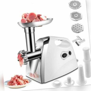 Elektrischer Fleischwolf Wurstfüller Wurstmaschine Zerkleinerer 1200 W