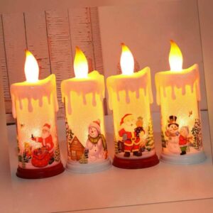 Flammenlose LED-Kerzenlichter Lampen für Halloween Weihnachten Thanksgiving Neu