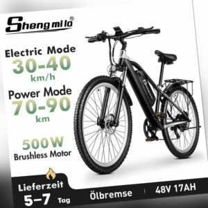 Herren Trekking E-Bike 29 Zoll E Mountainbike 500W Elektrofahrrad 816Wh 48V bike