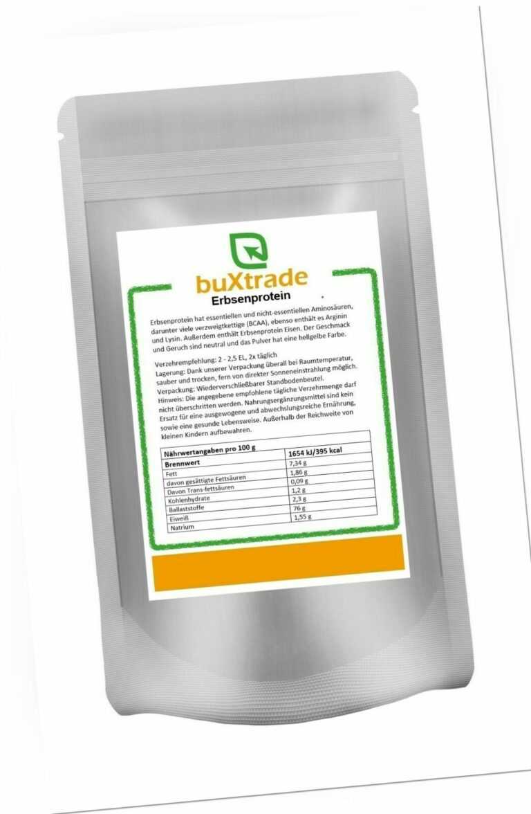 5 kg | Erbsenprotein | Erbsenprotein Pulver | Proteine | Buxtrade