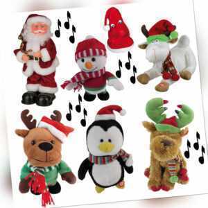 Happy People Tanzende Singende Weihnachts-Figur Laufende Musik Weihnachtslieder