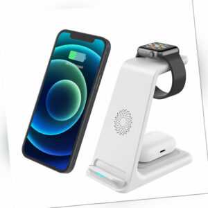 Ladegerät Ladestation Wireless Charger Für Apple Watch Air Pods iPhone 14 13 Pro