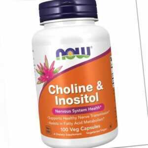 NOW Choline & Inositol 100 Kaps. | Nervensystem