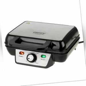 Camry XXL Waffeleisen Waffelautomat f. 2 Waffeln 1600 W, 2 Platten a 11 x 16 cm