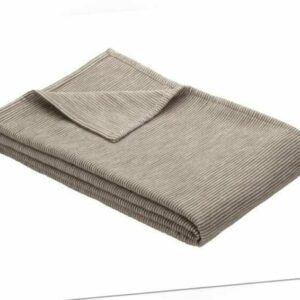 Ibena Decke Kuscheldecke Wohndecke Wendedecke Plaid braun