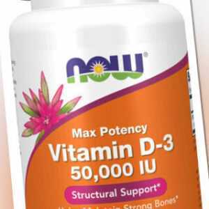 Now Foods, Max Potency Vitamin D-3 Depot, 50000IU, 50 Weichkapseln