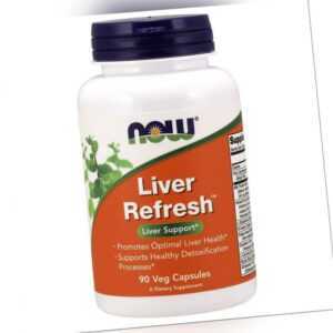 NOW FOODS, LIVER REFRESH Detox der Leber 90 Veg. Kapseln SUPER PREIS