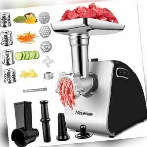2000W Edelstahl Wurstfüller Elektrischer Fleischwolf Wurstmaschine Zerkleinerer