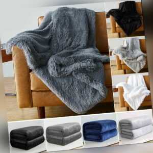 Kuscheldecke Wohndecke Tagesdecke Felloptik Fellimmitat und