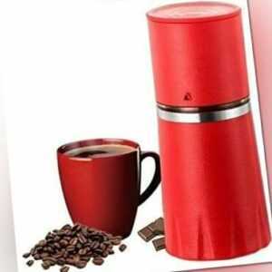TDH Manuelle Kaffeemühle Filter Cup Tasse, Coffee Brewer, All-in-One, Rot