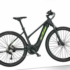 KTM MACINA CROSS 510 black matt (green+grey) Trapez 56cm E-Bike