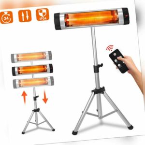 Heizstrahler 2500W Infrarotstrahler Terrassenstrahler Wärmestrahler mit Timer