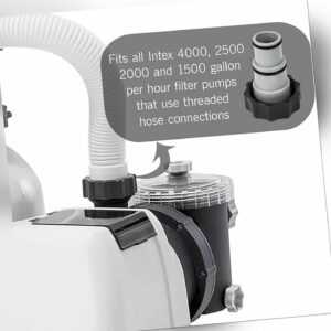2ER SET ERSATZ-SCHLAUCHADAPTER FÜR Intex A-SERIE Pool PUMPEN  VON 32/38MM AUF 2"