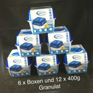 Luftentfeuchter Set 6 x Boxen mit 12x400g Granulat Raum Entfeuchter Trockner NEU