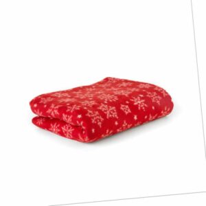 Polar Decken Fleece 130x180 cm Rot Warm Weich Kuschelig Microfaser