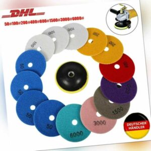 15STK Diamant Polierscheiben Schleifpad Fliesen Trennscheibe Polierpads Beton DE