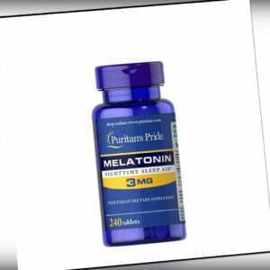 Sleep Support 3mg  240 Tab / 120 Tab Besserer Schlaf Puritans Pride
