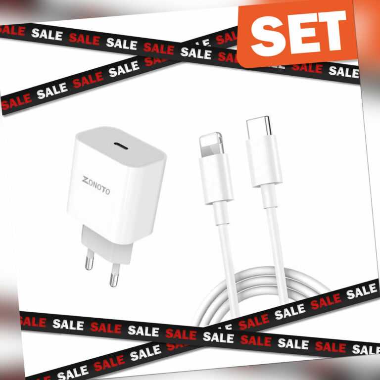 Ladekabel SCHNELL Ladegerät Adapter 20W USB C passend für iPhone X 12 13 14 Pro