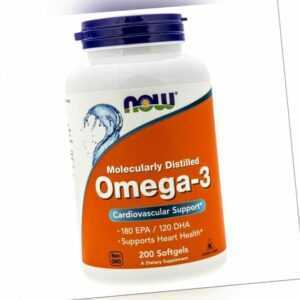 NOW FOODS Omega-3 1000 mg 200 Kapseln