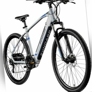 Zündapp E-Mountain-Bike Z808 29 Zoll 27-Gang 504 Wh Silber Blau E-Bike