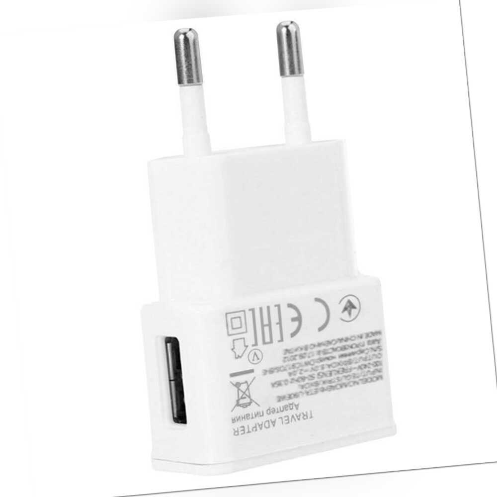 Ladegerät 2A Weiß USB Euro-Stecker 2 Pin für PDA Tablet Handy Smartphone Samsung